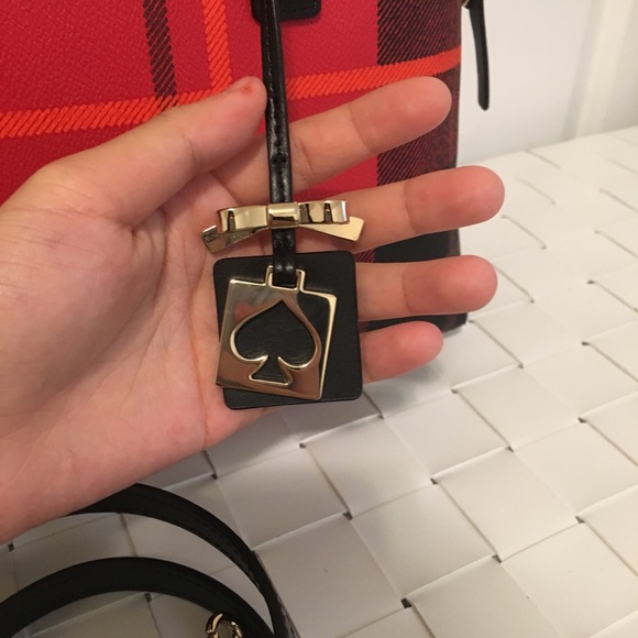 NWT kate spade plaid small rachelle satchel bag - Picture 4 of 7